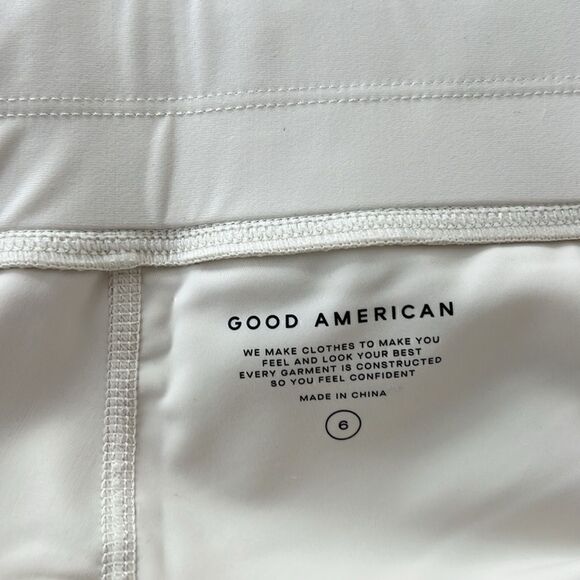NWT Good American BOMBSHELL LIQUID LACE UP LEGGING in Ivory Size 6/3XL - Picture 7 of 14